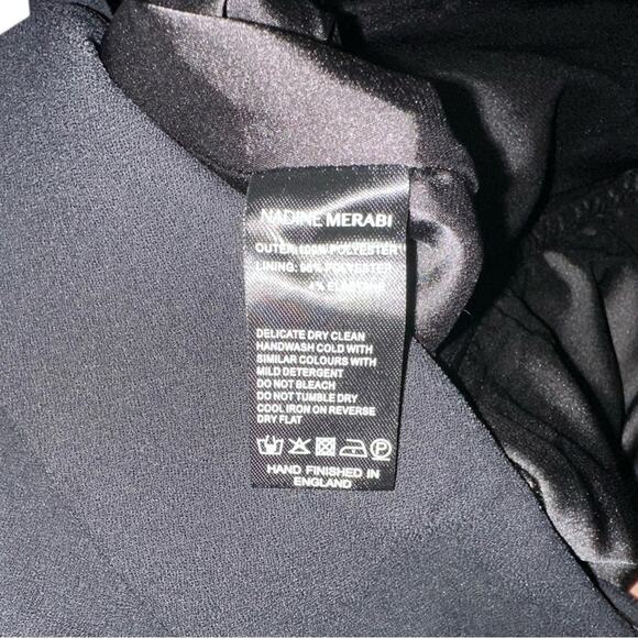 NWT Nadine Merabi Sabrina Sleeveless Wide Leg Black Jumpsuit US 12 - Picture 7 of 11